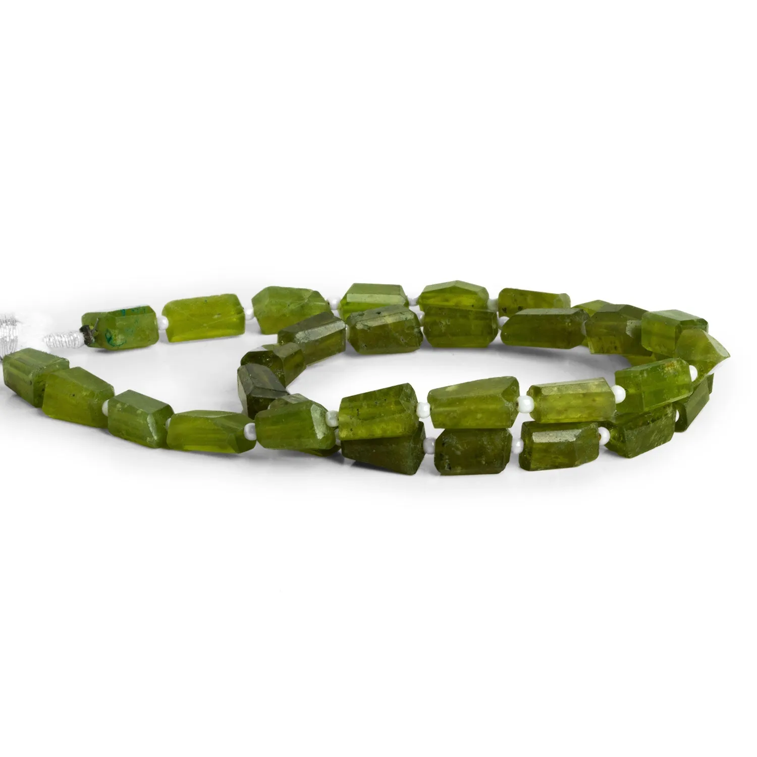 10x6mm Idocrase Faceted Nuggets 12 inch 31 beads