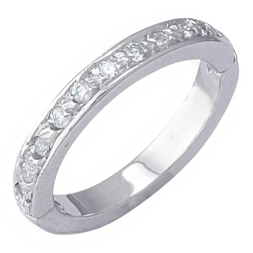 14k White Gold Aquamarine Toe Ring