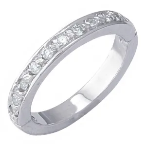 14k White Gold Aquamarine Toe Ring