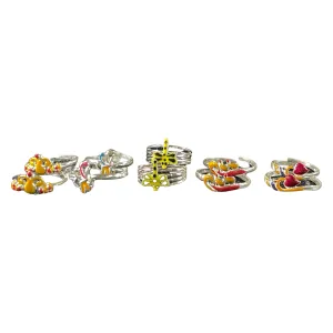 925 Sterling Silver Toe-rings (Pack of 5 Pairs)- Set #19