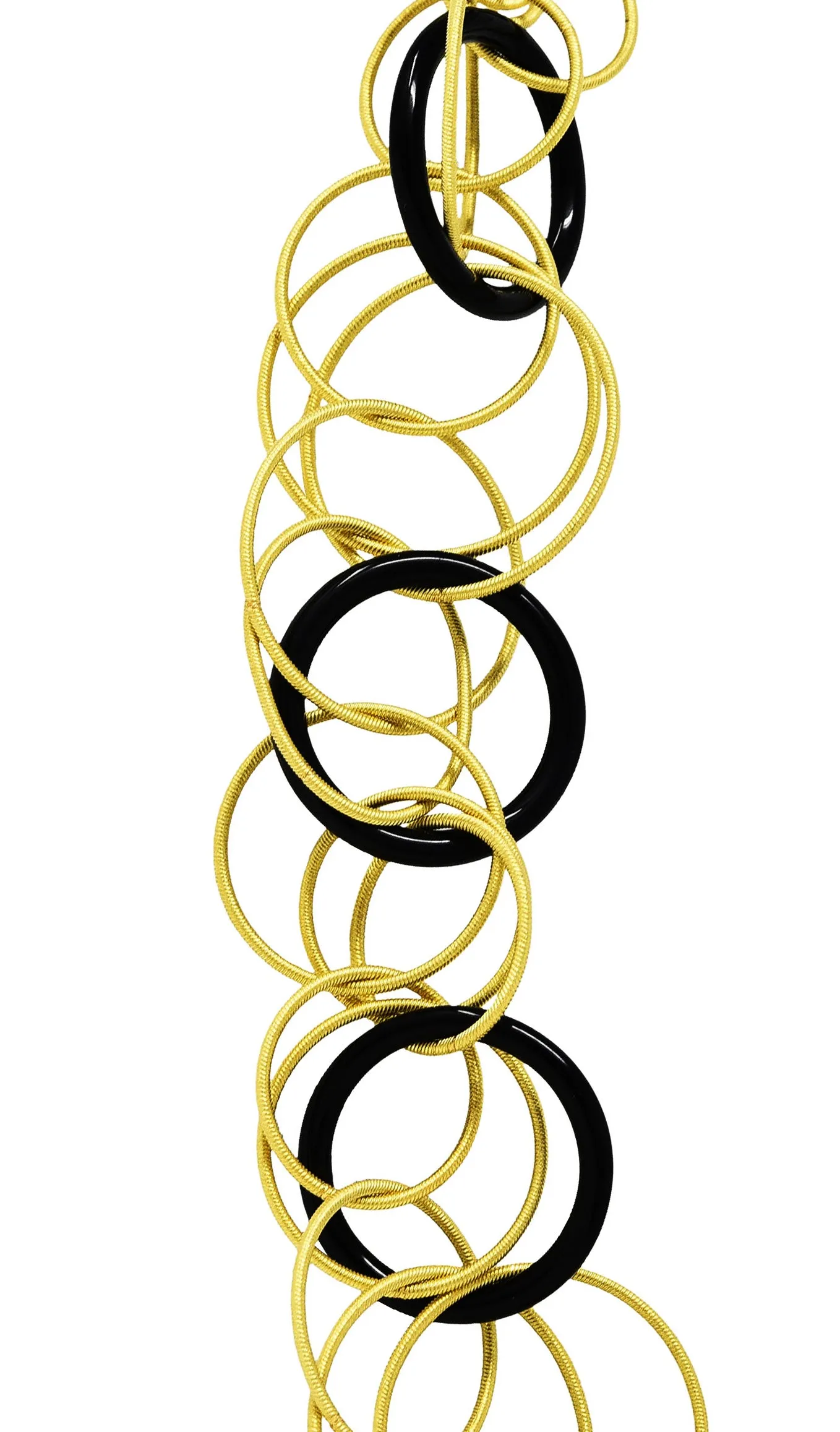 Buccellati Onyx 18 Karat Yellow Gold Hawaii Color Necklace
