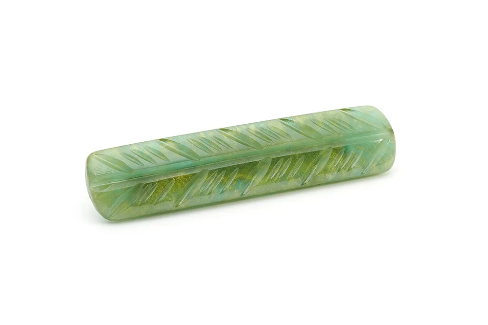 Chunky Golden Olive Fakelite Duchess Bangle