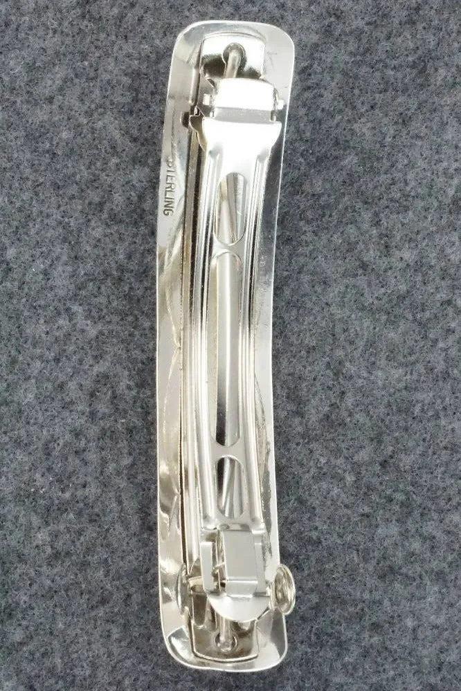 Coral & Sterling Silver Hair Barrette - Jolene Begay