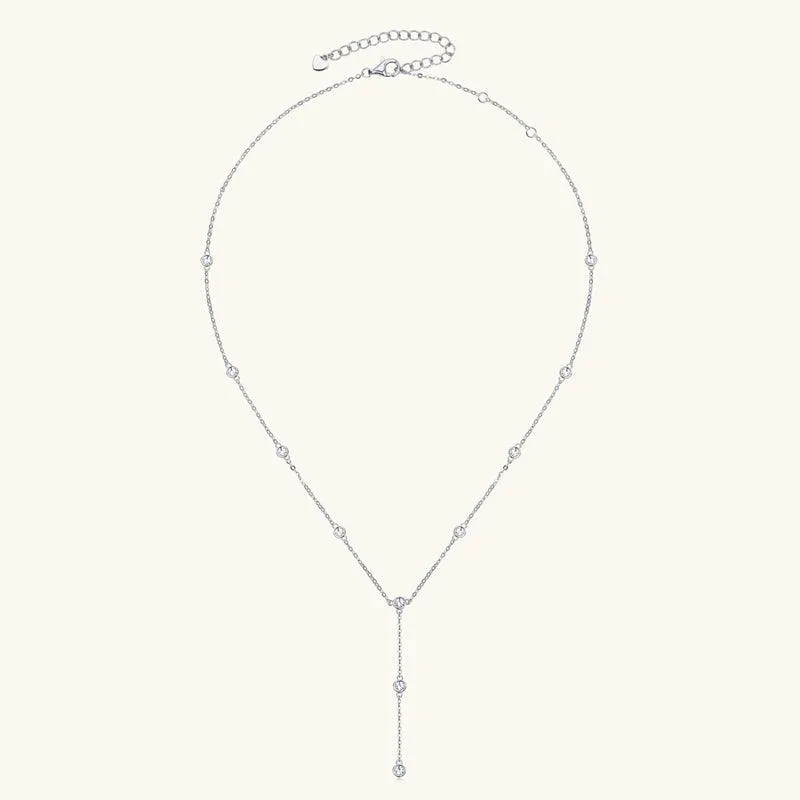 Grace Premium Moissanite Lariat Necklace