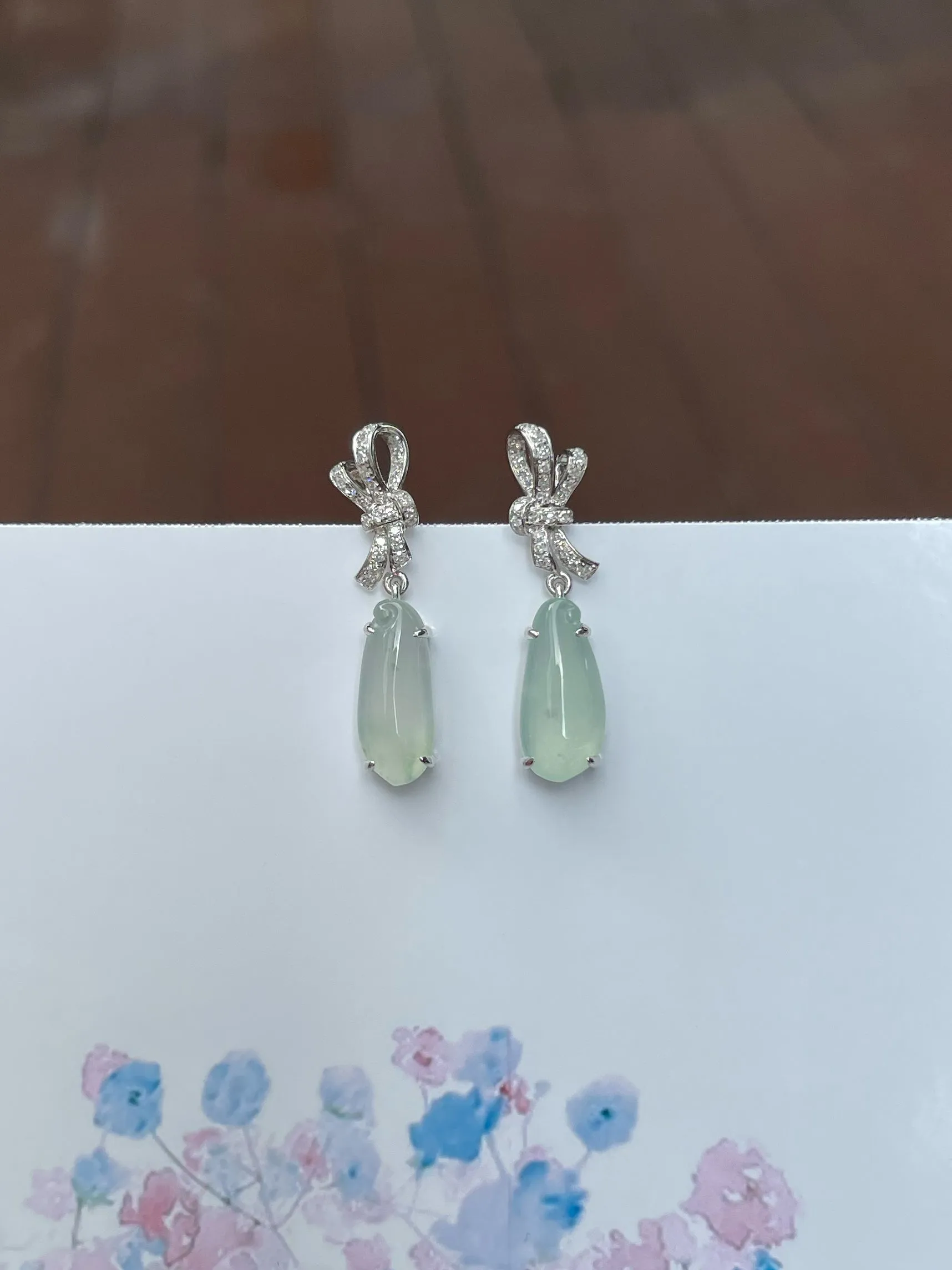 Icy Jade Earrings / Pendants (NJE146)
