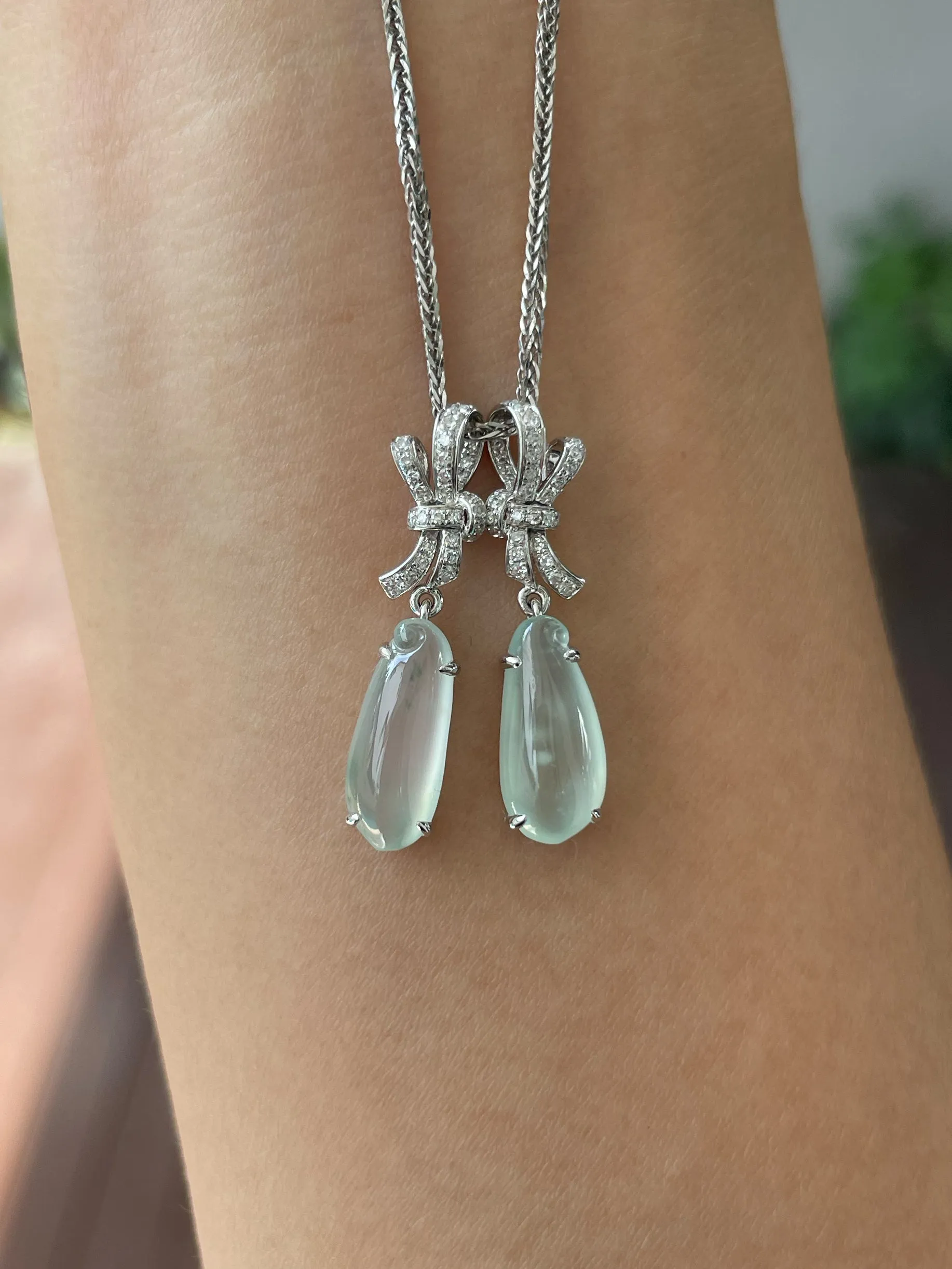 Icy Jade Earrings / Pendants (NJE146)