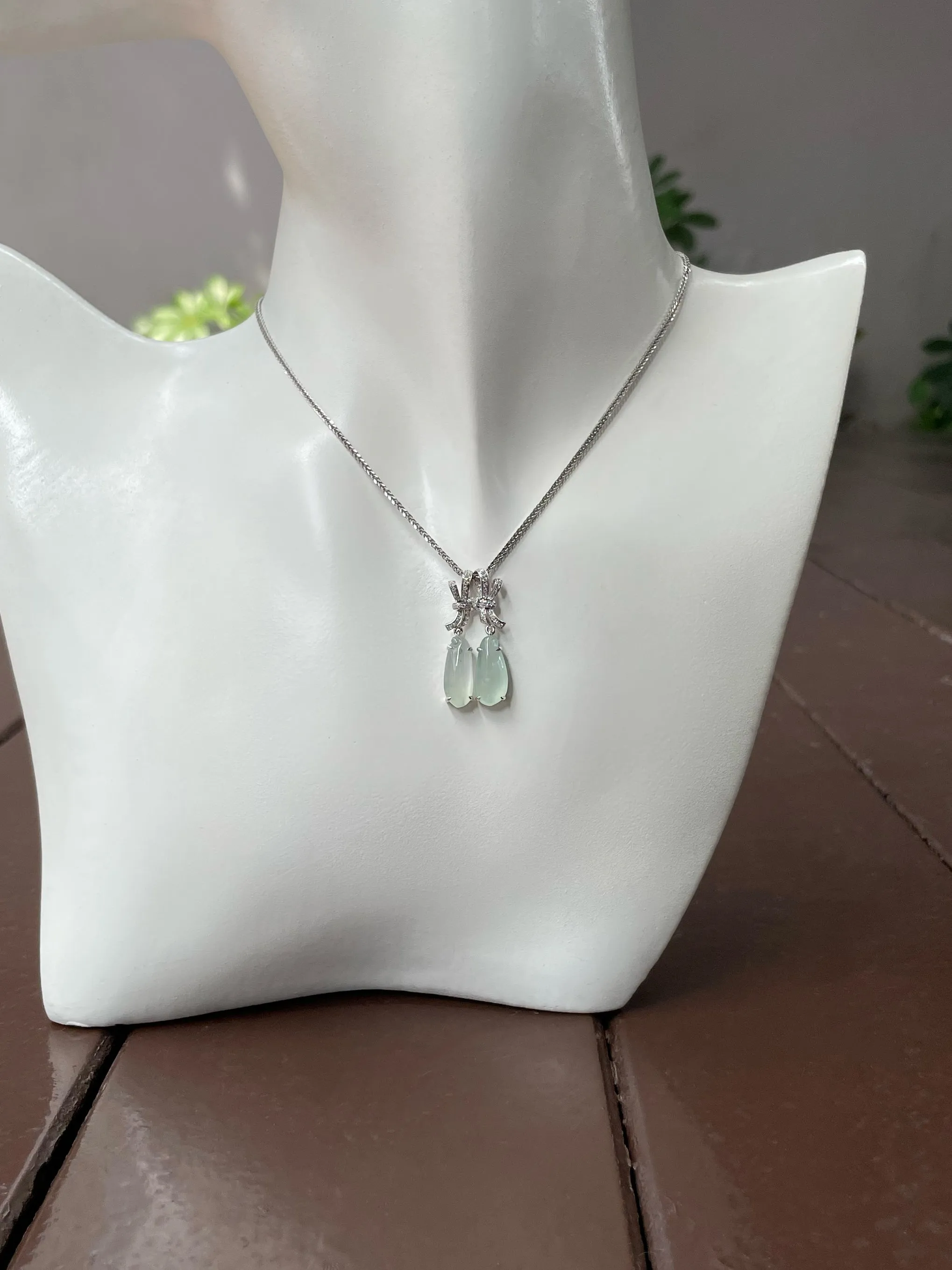 Icy Jade Earrings / Pendants (NJE146)