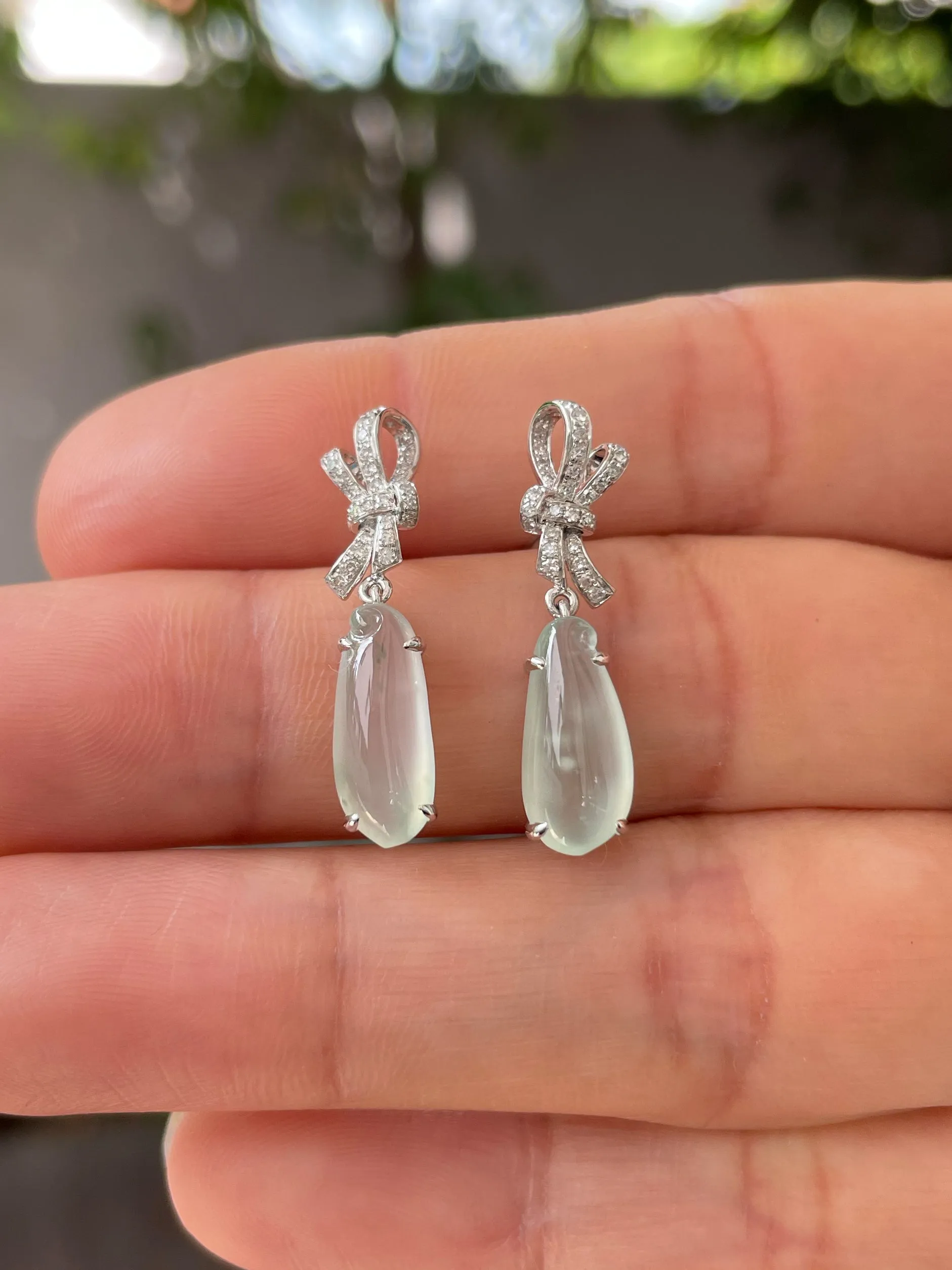 Icy Jade Earrings / Pendants (NJE146)
