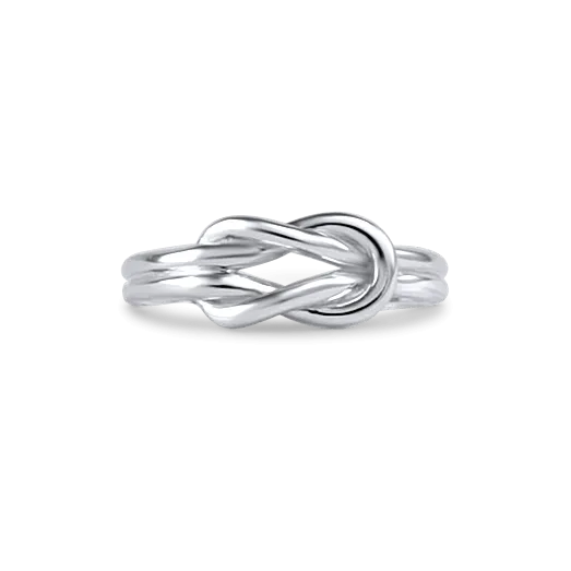 Ladies Knot Toe Ring with open shank from Nau-T-Girl in Silver