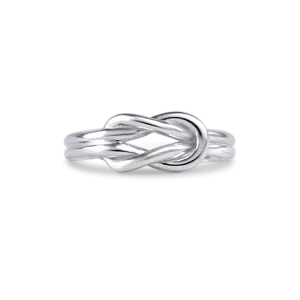 Ladies Knot Toe Ring with open shank from Nau-T-Girl in Silver