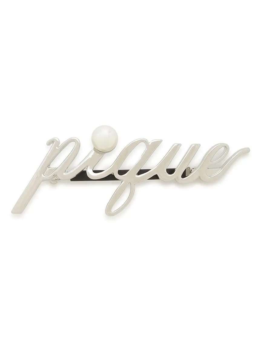 Metal Logo Barrette