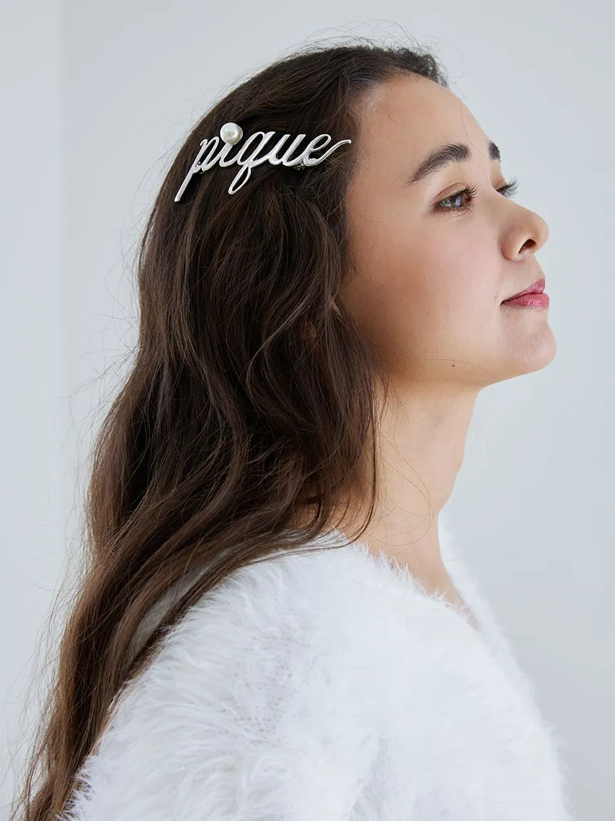 Metal Logo Barrette