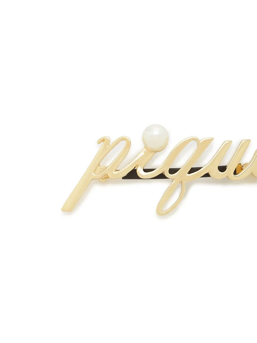Metal Logo Barrette