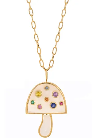 Moonstone Magic Mushroom Necklace