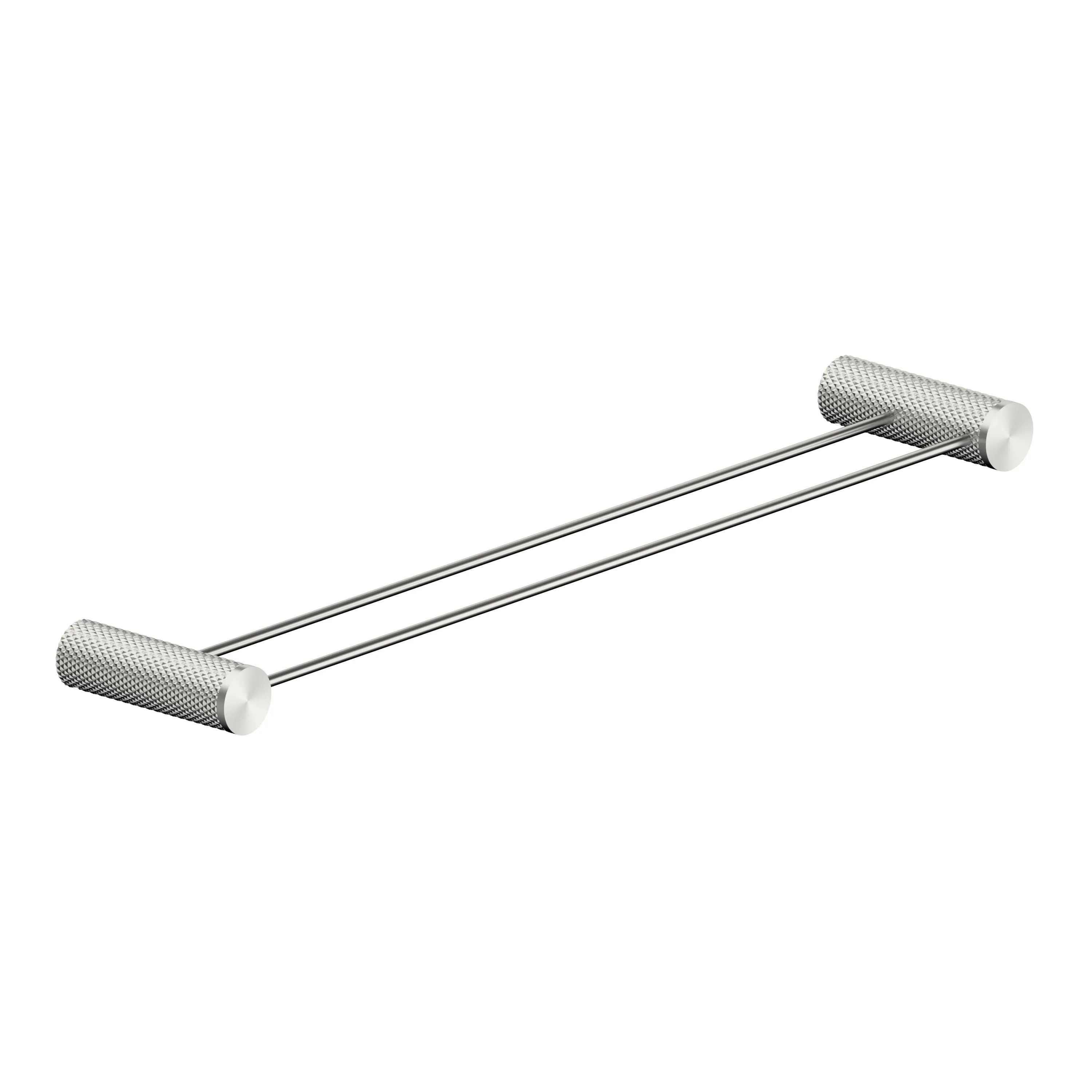 Opal Double Towel Rail 600mm Brushed Nickel 2524D-BN