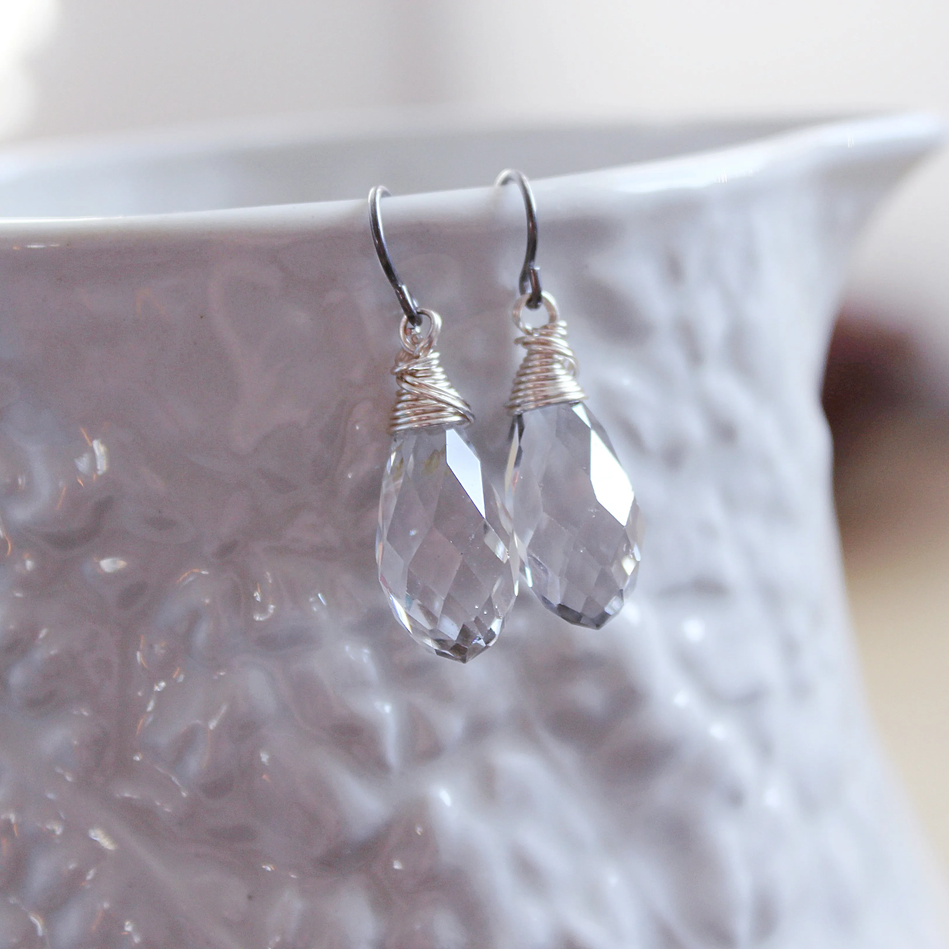 Pendeloques Crystal Drop Earrings