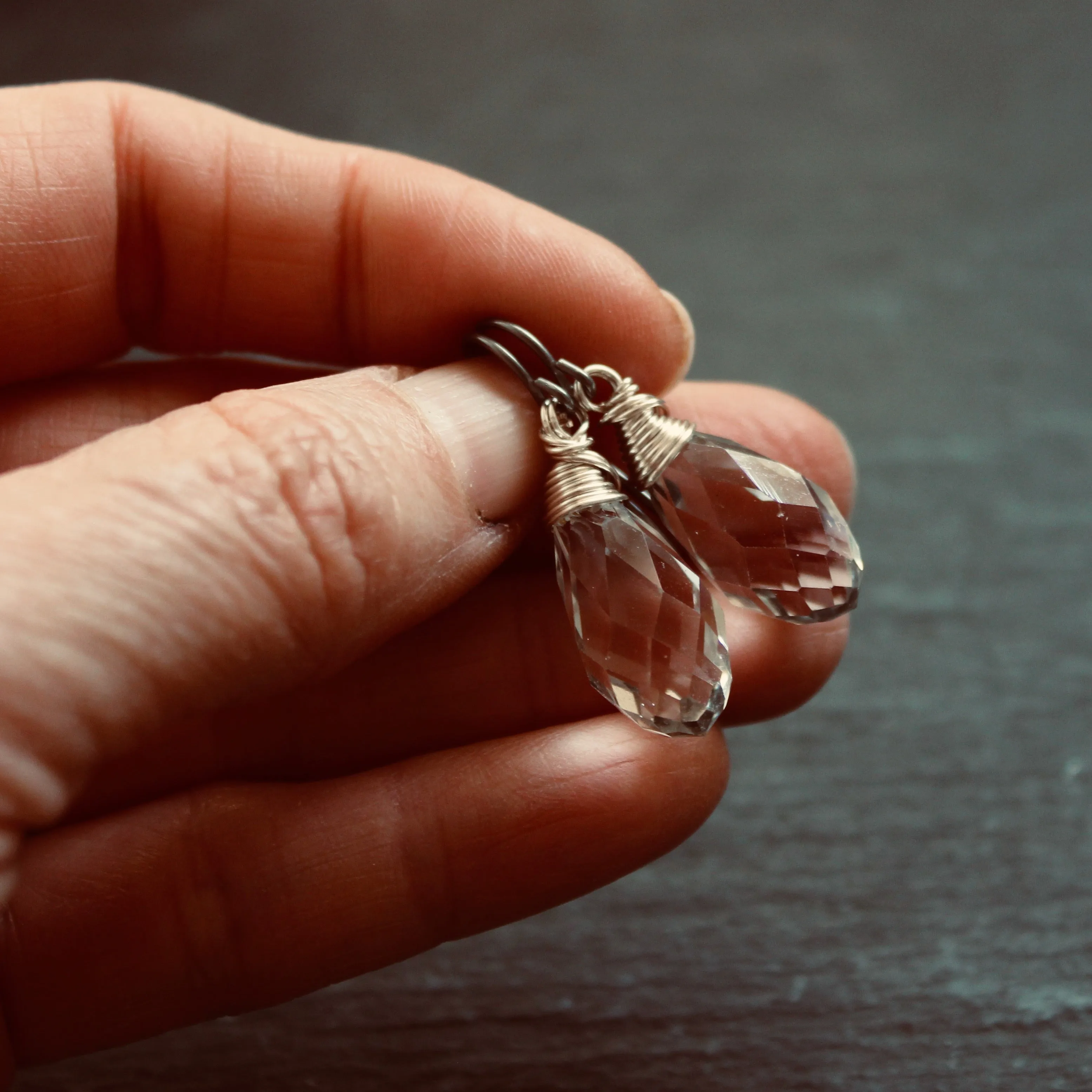 Pendeloques Crystal Drop Earrings