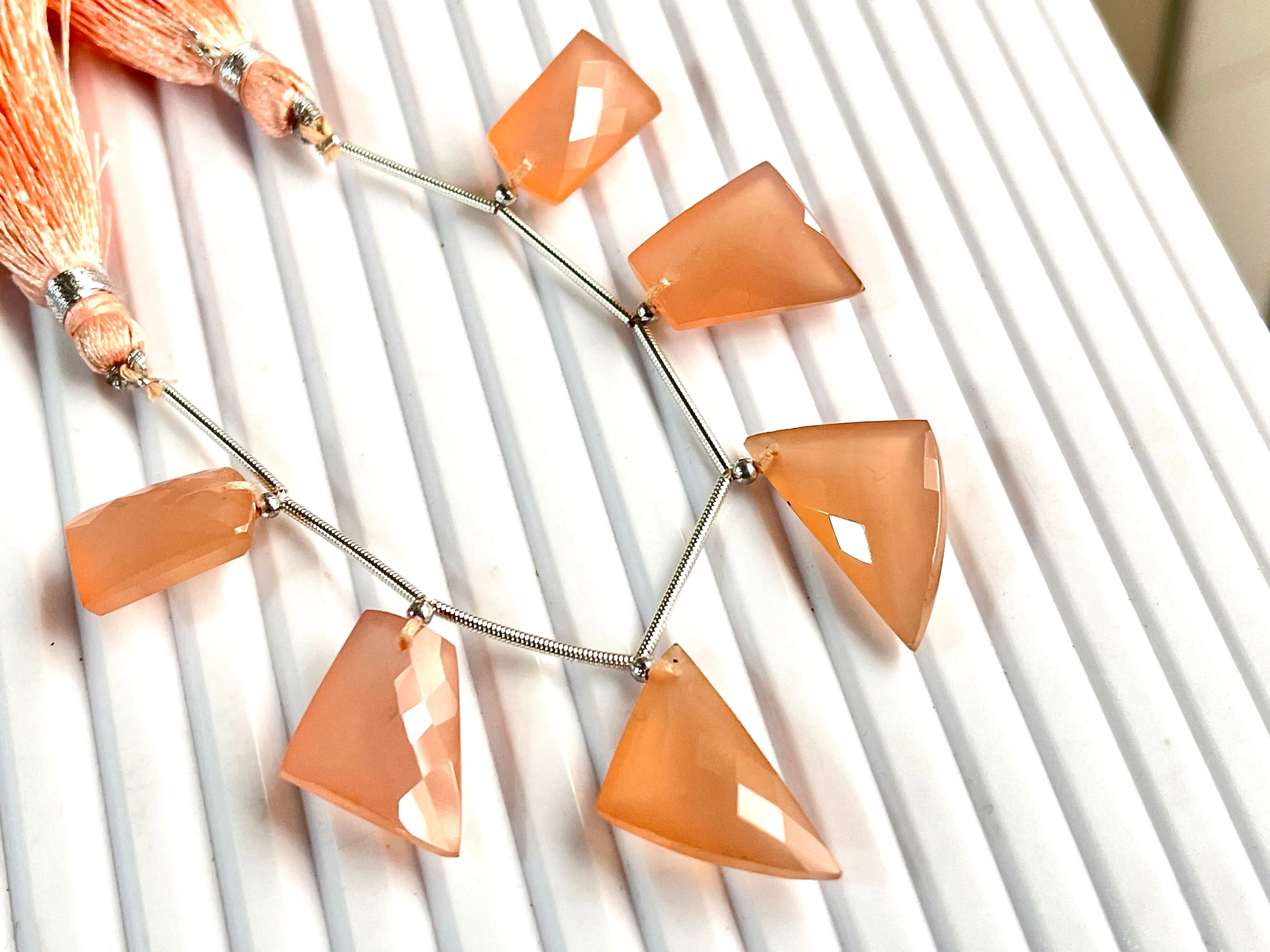 Pink Onyx Faceted Mix Shape Cut stone Beads