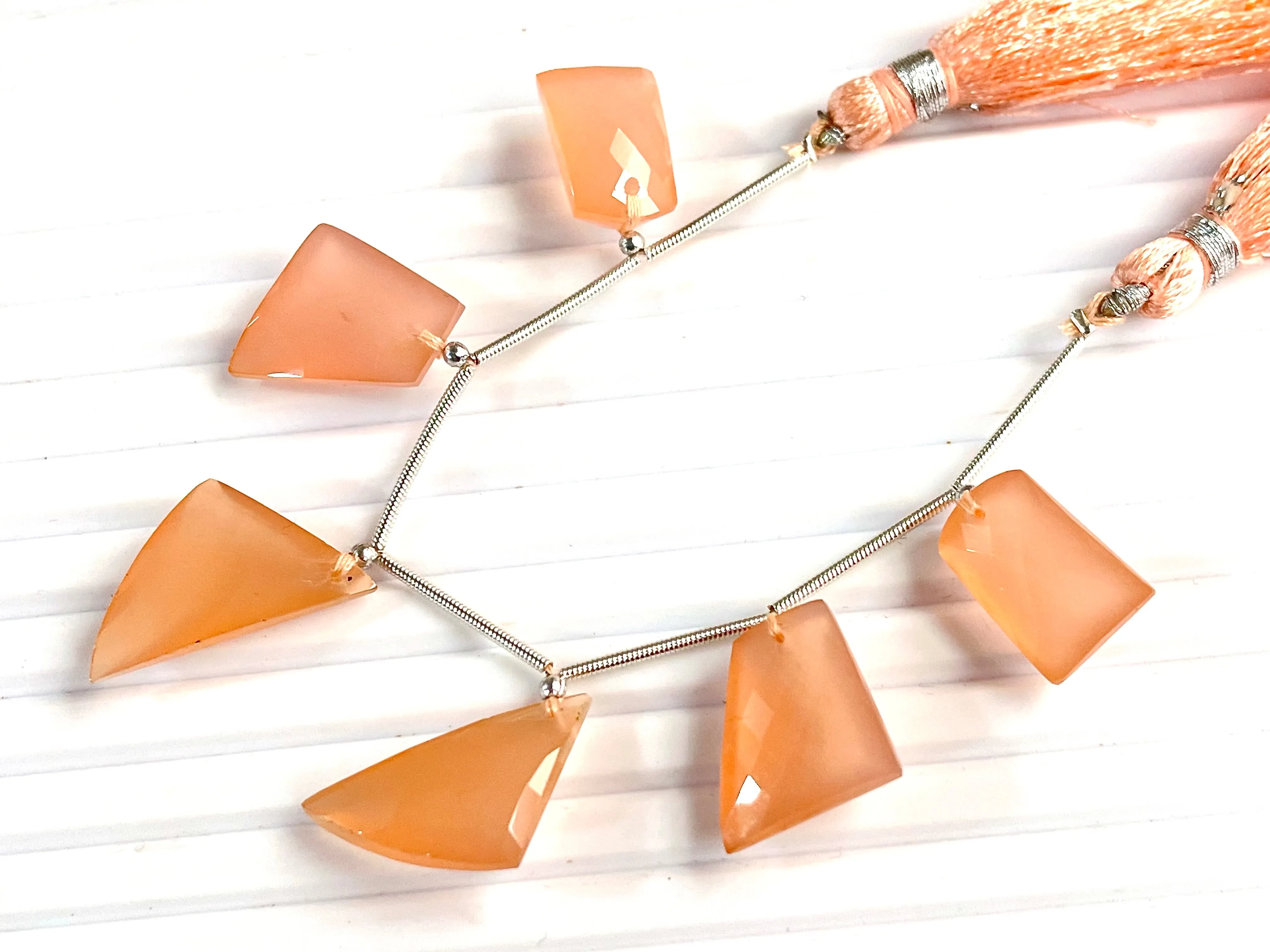 Pink Onyx Faceted Mix Shape Cut stone Beads