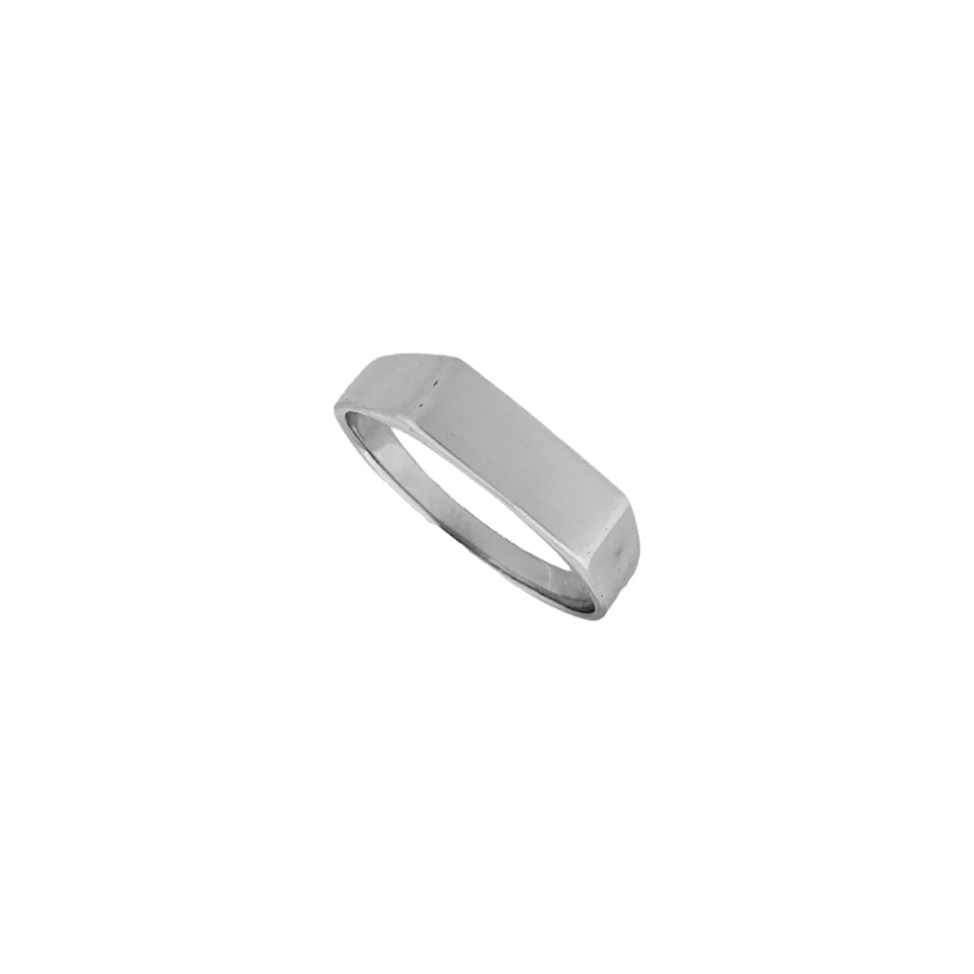 Pinkie Signet Dainty Ring Sterling Silver