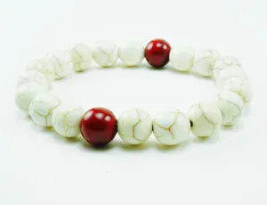 Red Coral Beaded Bracelet