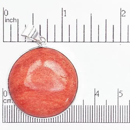 Red Sponge Coral Pendant - Assorted Shapes - With Bail - Semi-Precious Stone - Sold by the Piece - SP711