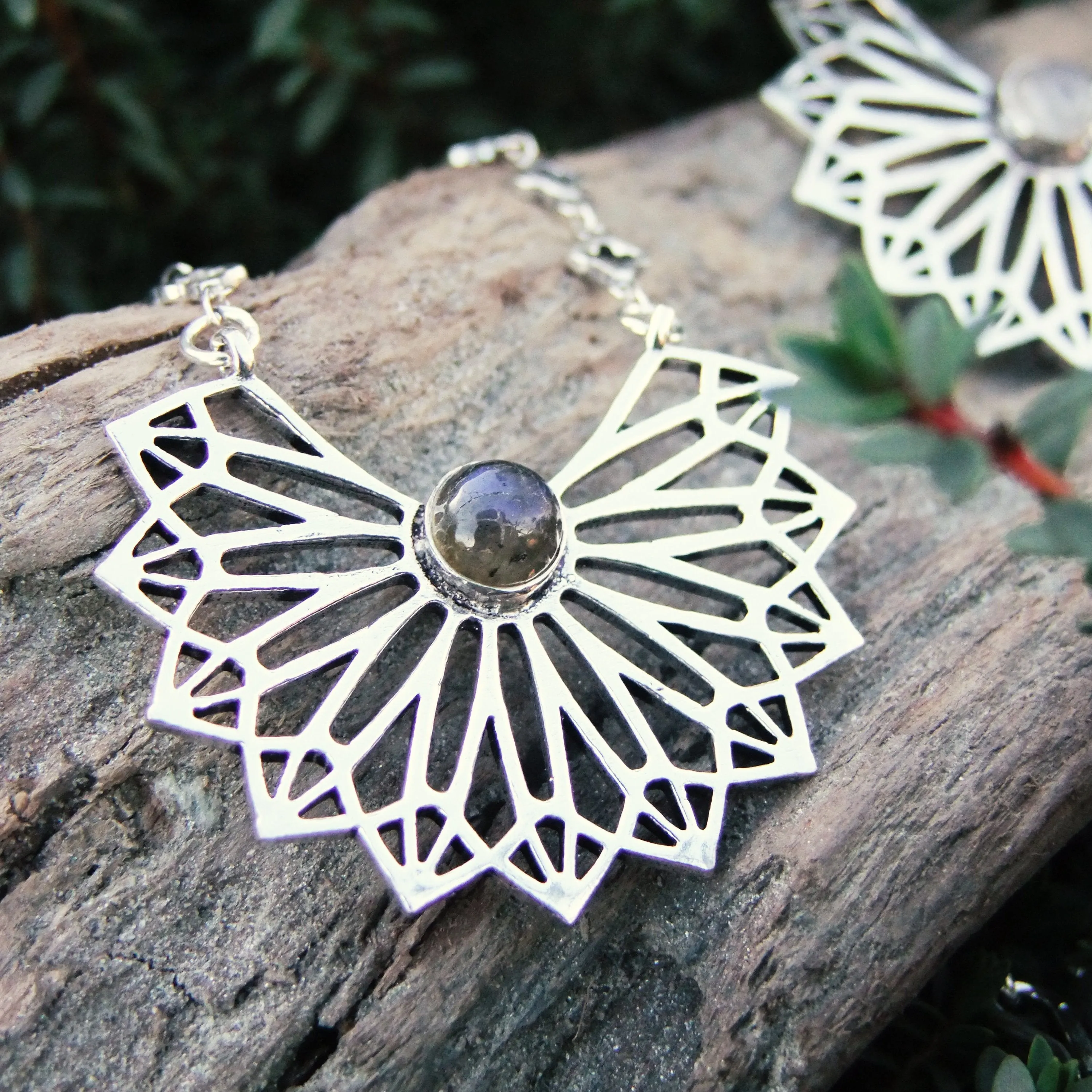 Shamseh Silver Plated Necklace