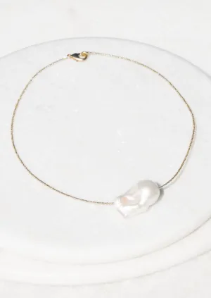 Simple African Spacer Necklace - single pearl