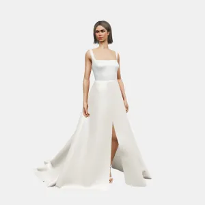 Square neck   A-line wrapped