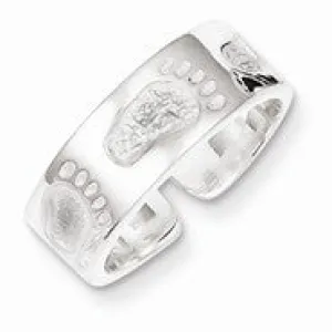 Sterling Silver Feet Toe Ring