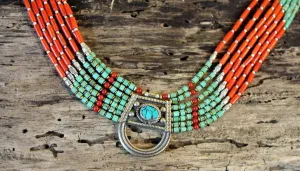 Tribal Turquoise Necklace
